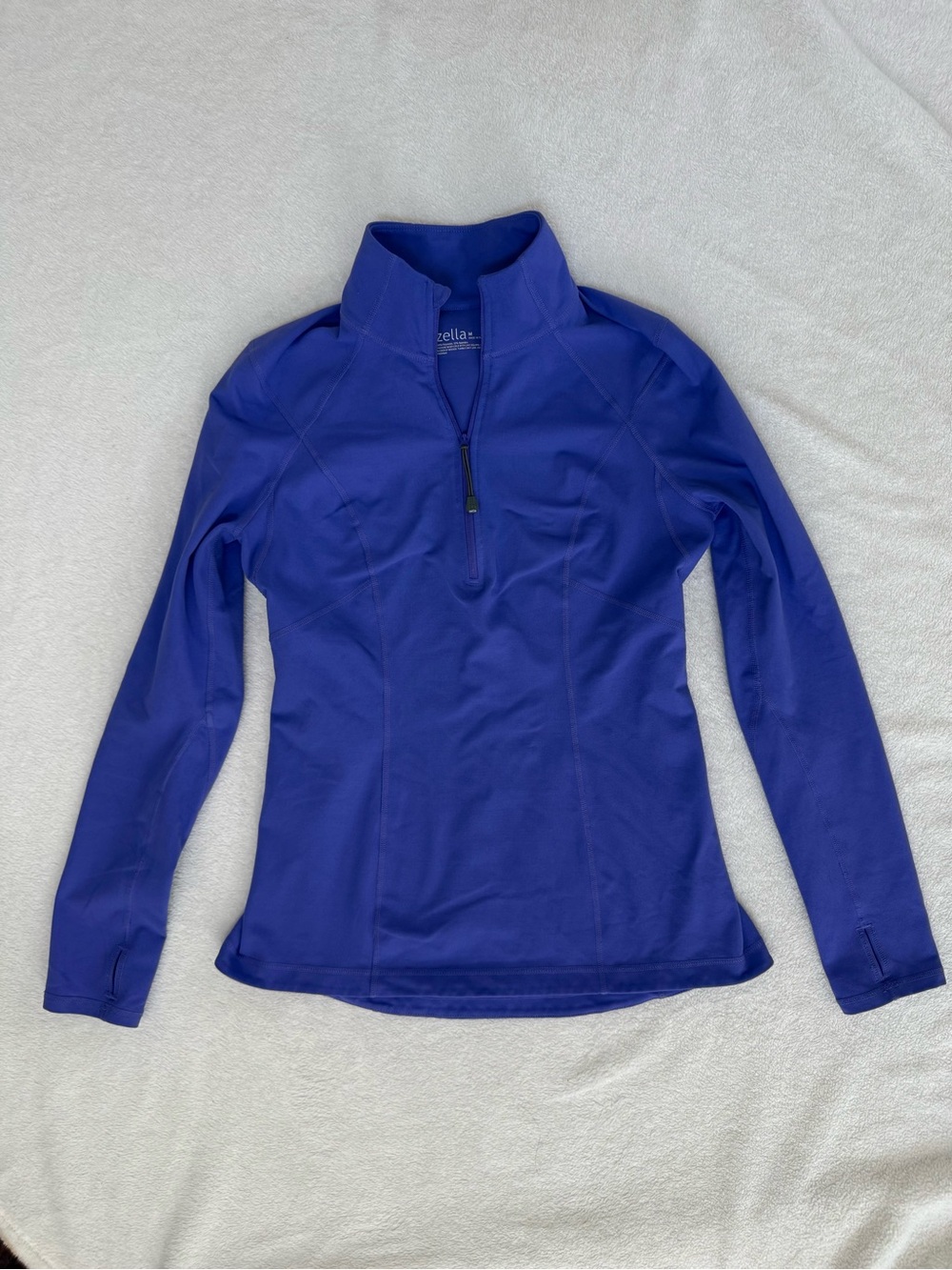 Zella Women's Purple Quarter-Zip Performance Top